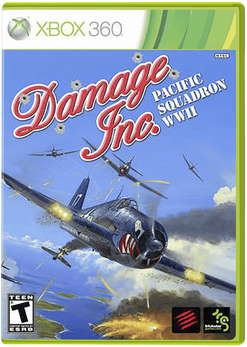 Damage Inc. Pacific Squadron WW2 box art for Xbox 360